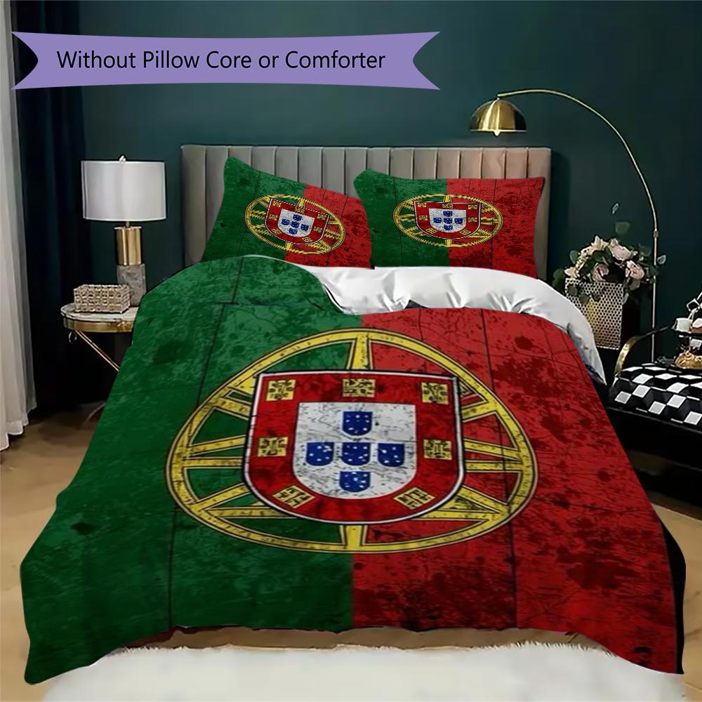 FPF Pattern Bedding uilt Set uilt Cover Pillowcase Home Decoration Birthday Gift (1 * duvet cover + 2 * pillowcase without core)