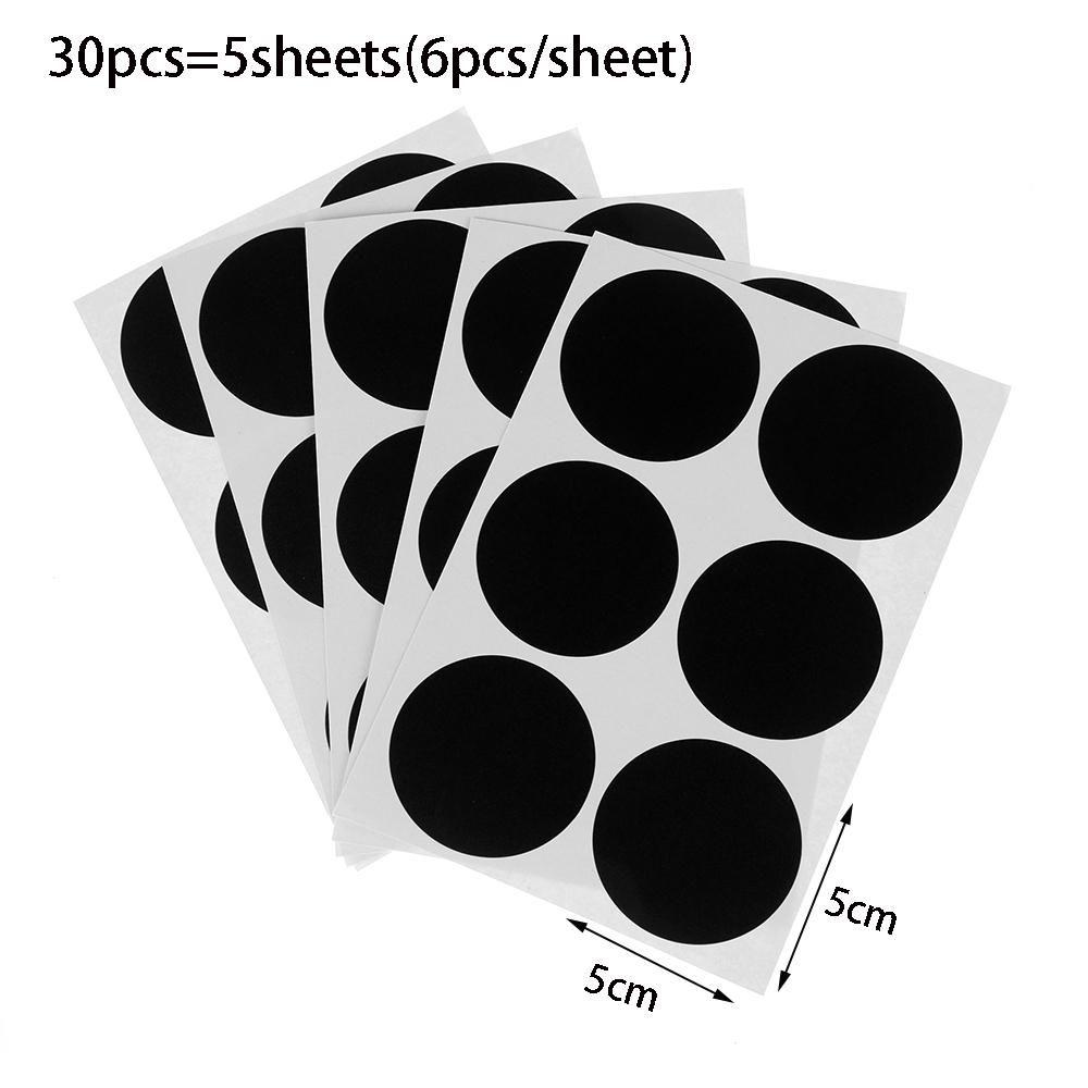 Водонепроницаемая доска для мела, круглая доска для варенья, этикетки для бутылок, этикетки для школьной доски, наклейки