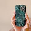 Роскошный модный мраморный чехол для телефона с волнистыми волнами для Iphone 11 12 13 Pro Max X Xr Xs Max, мягкий противоударный чехол-бампер, эстетичный чехол