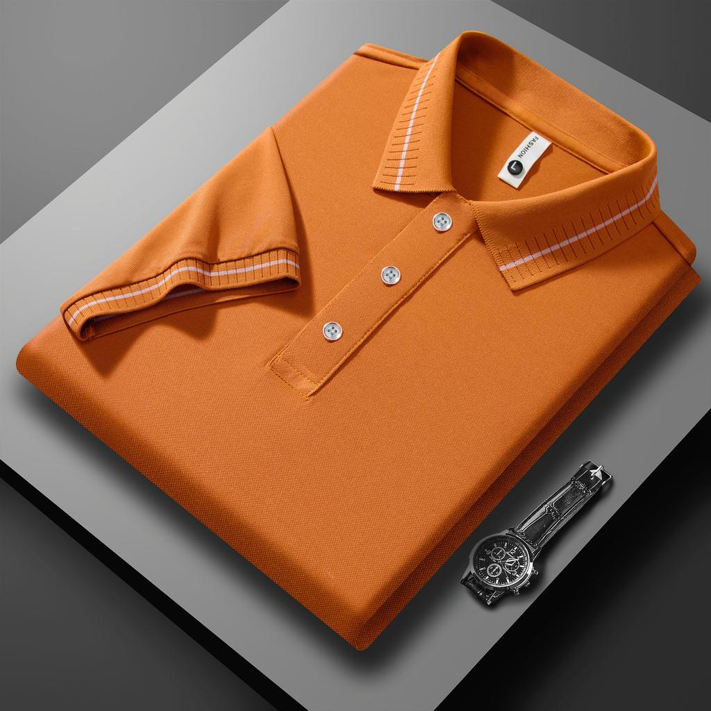 Поло с лацканами Мужская и женская рекламная футболка Поло Хлопок Ледяной шелк Деловой кэжуал С коротким рукавом Высококлассный топ