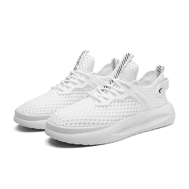 Мужская повседневная спортивная обувь, легкие кроссовки, белые уличные кроссовки с дышащей сеткой, черные кроссовки для бега, спортивные кроссовки для бега, теннисные туфли