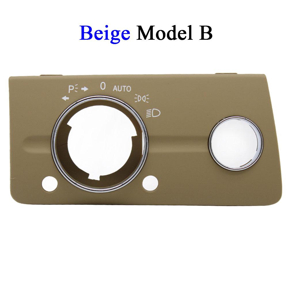 W211 Dashboard Black Beige Headlight Lamp Switch Cover Panel For Mercedes Benz E Class 320 350 550 2003 2004 2005 2006 2007 2008