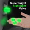 Luminous Tire Valve Caps For Car Motorcycle Bike Wheel Hub Styling Tool Glow In Dark Valve Stem Air Dust Rim Cover Accessory