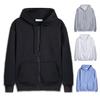 Chic Thick Zipper Men Fall Jacket Elastic Cuff Loose Winter Hoodie for Daily Wear