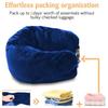 Neck Pillow Space-saving Refillable Travel Pillow Adjustable Comfortable Neck Support Pillow for Outdoor