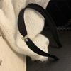 2pcs Rhinestone Bow Satin Premium Headband Textured Headband Simple Versatile Hairhoop Hair Accessories