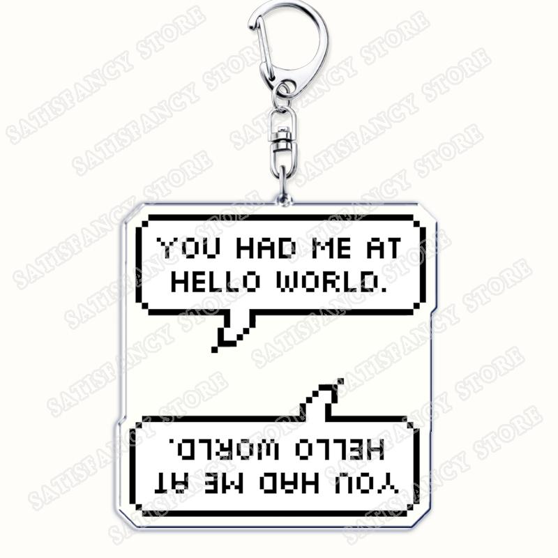Funny Code Like A Girl Programmer Keychain for Accessories Programming Developer Computer Keyring Jewelry Fans Friends Gifts