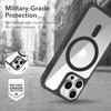 For iPhone 14 Pro Magnetic Case TPU + Acrylic Phone Back Cover Compatible with MagSafe
