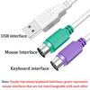 USB Male To Dual PS2 Female Cable Adapter Converter USB To Two PS/2 Use For Keyboard Mouse Computer Cables & Connectors