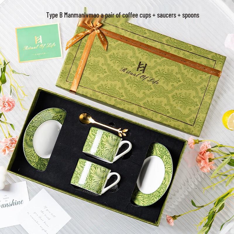 Керамическая чашка для кофе и чая в ретро-стиле Бай Цзы Энь