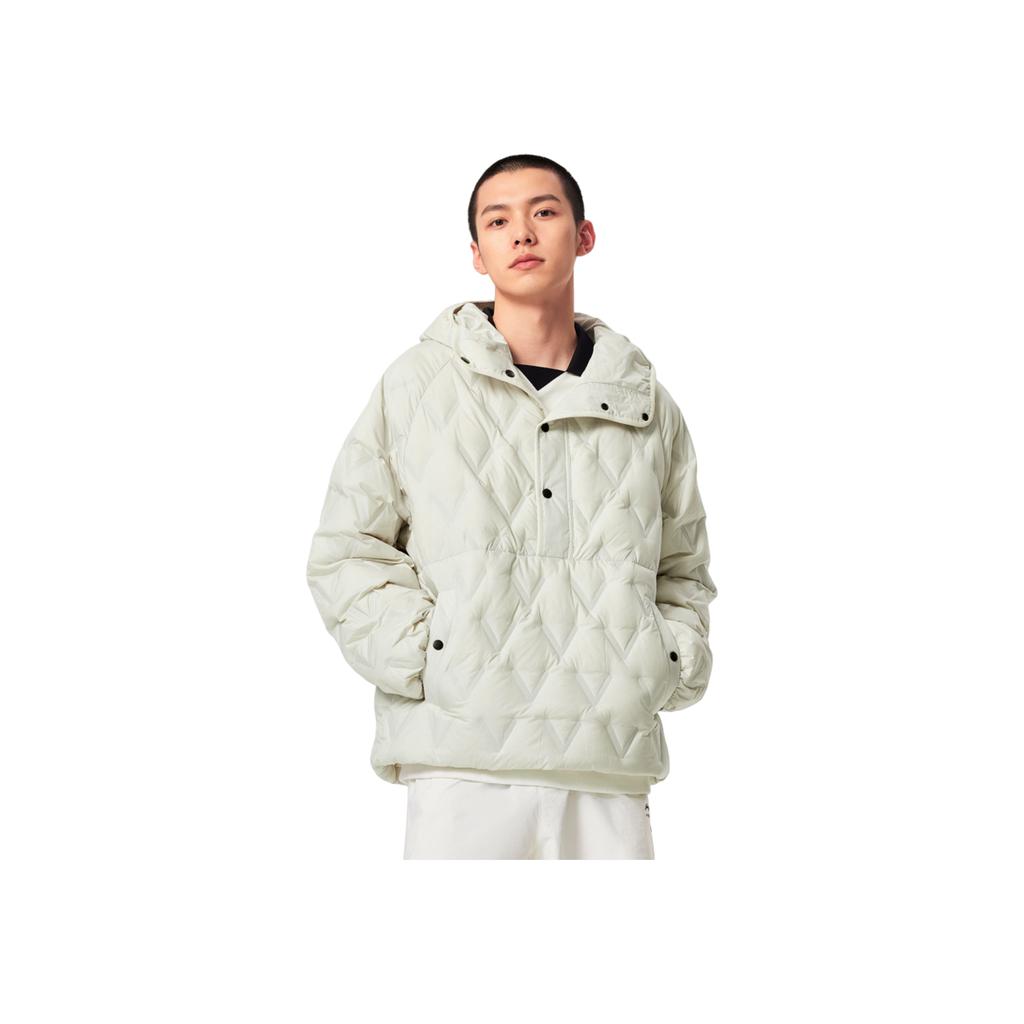 Li-Ning Модная Универсальная Повседневная Простая Удобная Теплая Защитная Короткая Пуховая Куртка Мужская Верхняя Одежда AYMV419-1
