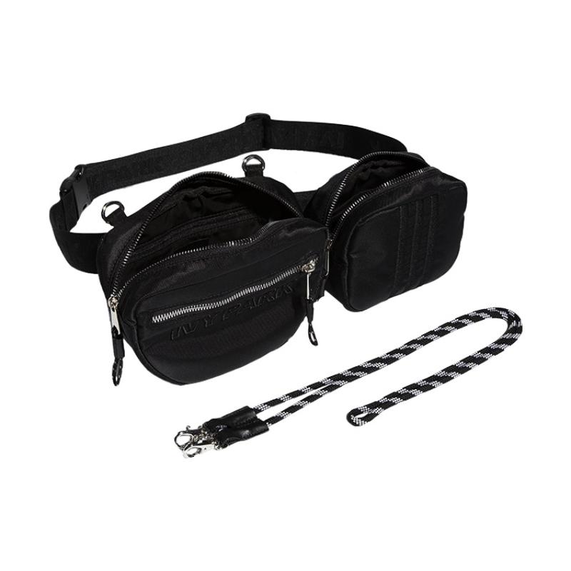 Adidas Оригинальный поясной кошелек IVY PARK Collaboration из полиамида, обычный, унисекс, черный, Adidas MF/H09189