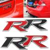 3D Metal RR Logo Car Front Grille Rear Trunk Emblem Badge Decals Sticker Accessories