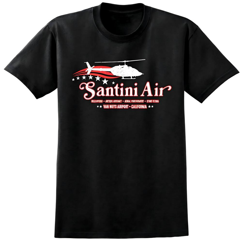 Santini Air Helicopter Black T-Shirt