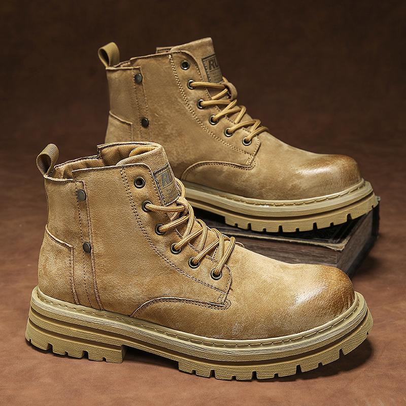Новые мотоциклетные и ботильоны, водонепроницаемые ботинки, мужская кожаная обувь, мужские повседневные ботинки, высокие модные мужские ботинки Bota Masculina