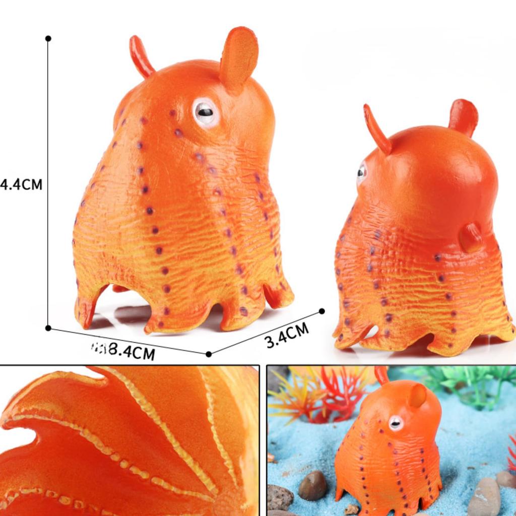 Dumbbell Octopus Fishing Figure Keychain Strap Good Luck for Big Catch Keyring in length - Aquarium-themed, Realistic, PVC, Cute, - 4.5cm