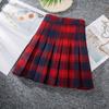Danmo Harajuku Short Skirt Korean Plaid Skirt Women Zipper High Waist School Girl Pleated Plaid Skirt Sexy Mini Skirt Plus Size