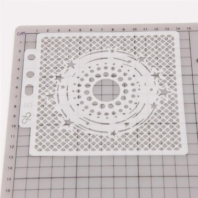 Цветочный полый трафарет для торта, шаблон для аэрографии кофе, сито для сахара с розой, форма для выпечки для украшения края свадебного торта
