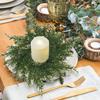 Искусственный венок из сосновых иголок, кольцо для свечи, рождественский подсвечник, гирлянда, свадебная вечеринка, фестиваль, настольное украшение