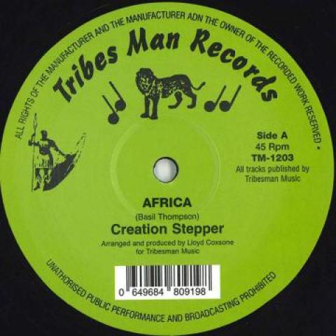 12inch Record CREATION STEPPERS PEBBLES Africa Wa Go A Africa TM1203 Tribes Man UK 1981 UK Reggae Ska Dub Used