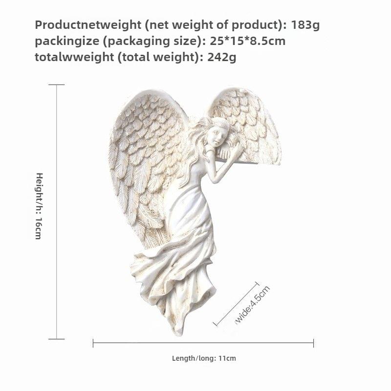 Крылья ангела из смолы для дверной рамы, украшение в виде крылатой богини, украшение для дома