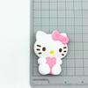 Набор шармов для обуви Hello Kitty для сандалий Abs, водонепроницаемых, украшения на пряжку, аксессуары, игрушки, подарок