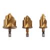 ABWR-3Pcs 20/25/32Mm Step Drill Bit With Limit Swivel Groove PPR Lifting Cone Drill Bits For Water Pipe Reaming