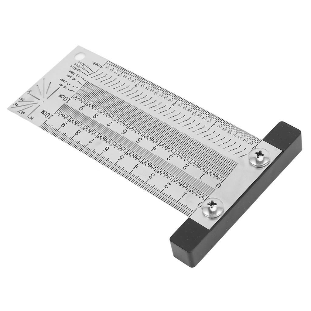 4 дюйма 100 мм Т-образный угольник 0,25 мм 132 дюйма Высокоточный разметочный скрайбер из нержавеющей стали для деревообработки