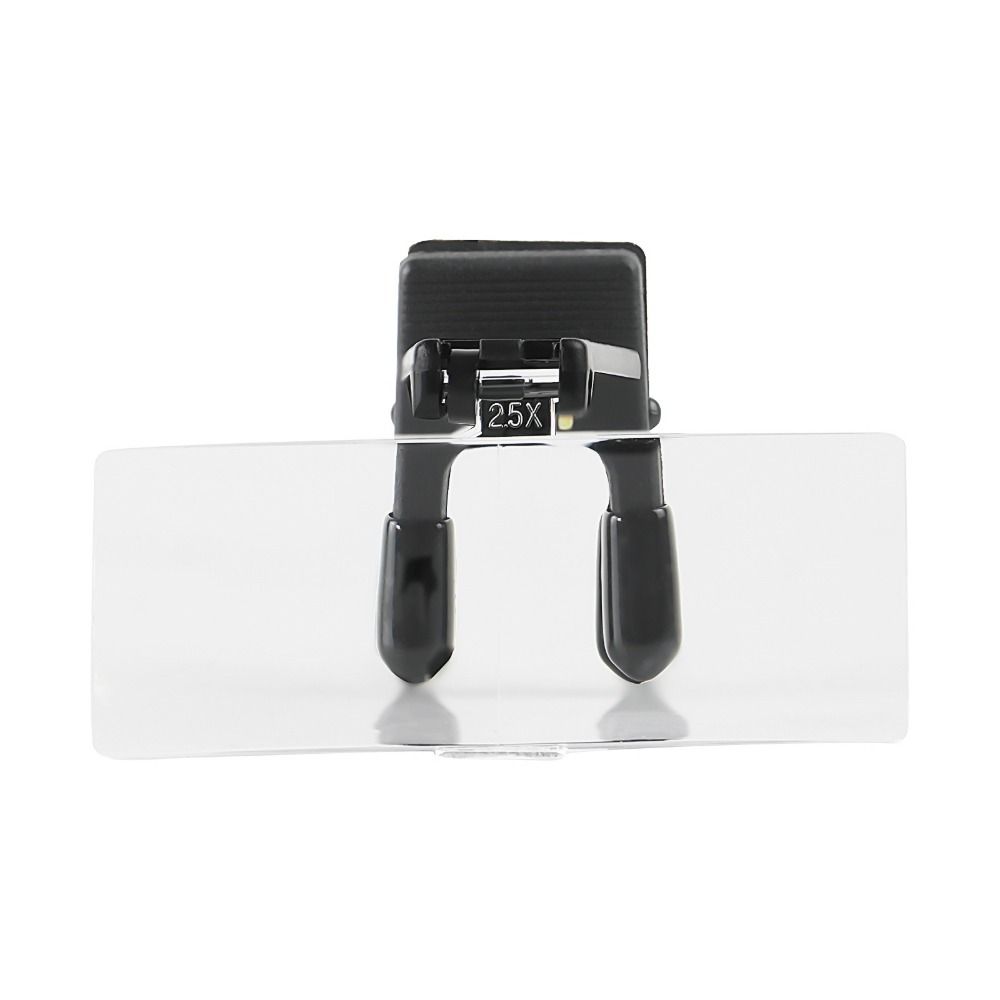Hands Free LED Magnifier Adjustable Clip On Eyeglass New Magnifying Glass
