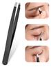 1/10pcs Black Precision Eyebrow Tweezers Stainless Steel Eye Brow Tools Professional Facial Hair Removal Shaping Makeup Tool Kit