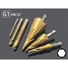 6Pcs HSS Steel Titanium Step Drill Bit Set 4-12/20/32mm Metal Hole Cutter Wood Cone Core Drilling Hole Saw Tool+3,6,8 Saw Drill