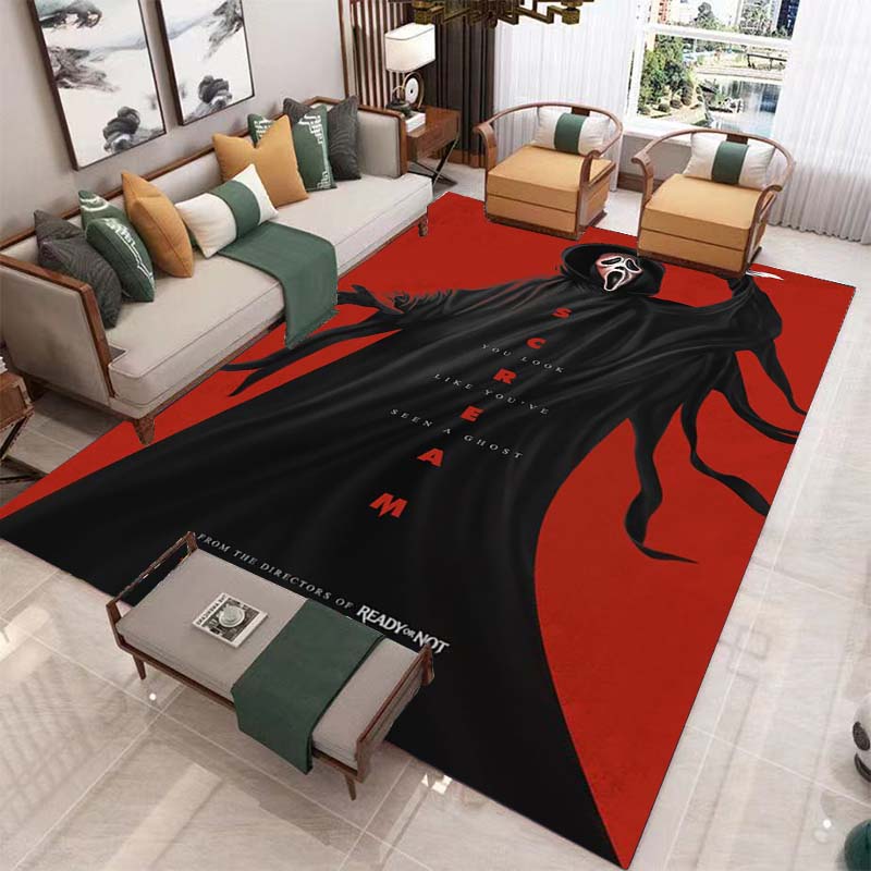 Ковер ужасов на Хэллоуин для гостиной, украшения дома, дивана, журнального столика, коврики, коврик для ванной комнаты, нескользящий напольный коврик