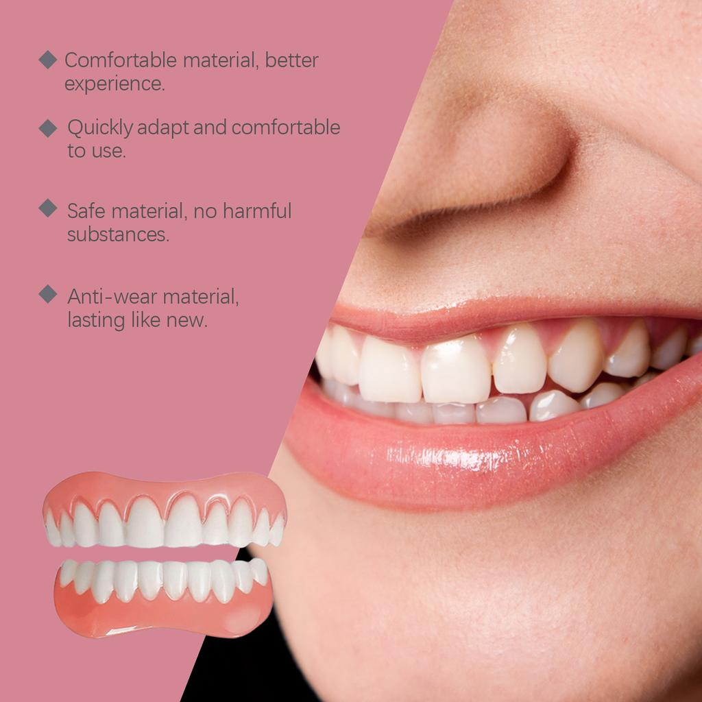 Oralhoe Силиконовый набор для перебазировки зубных протезов для взрослых Женщин Мужчин Регулируемые Верхние Нижние Виниры Облегчение Дискомфорта Зубные Протезы Брекеты