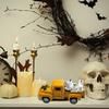 Vintage Halloween Alloy Truck Model with Ghostly Figurines Vehicle Collectible Ornament Farmhouses Home Office Decors
