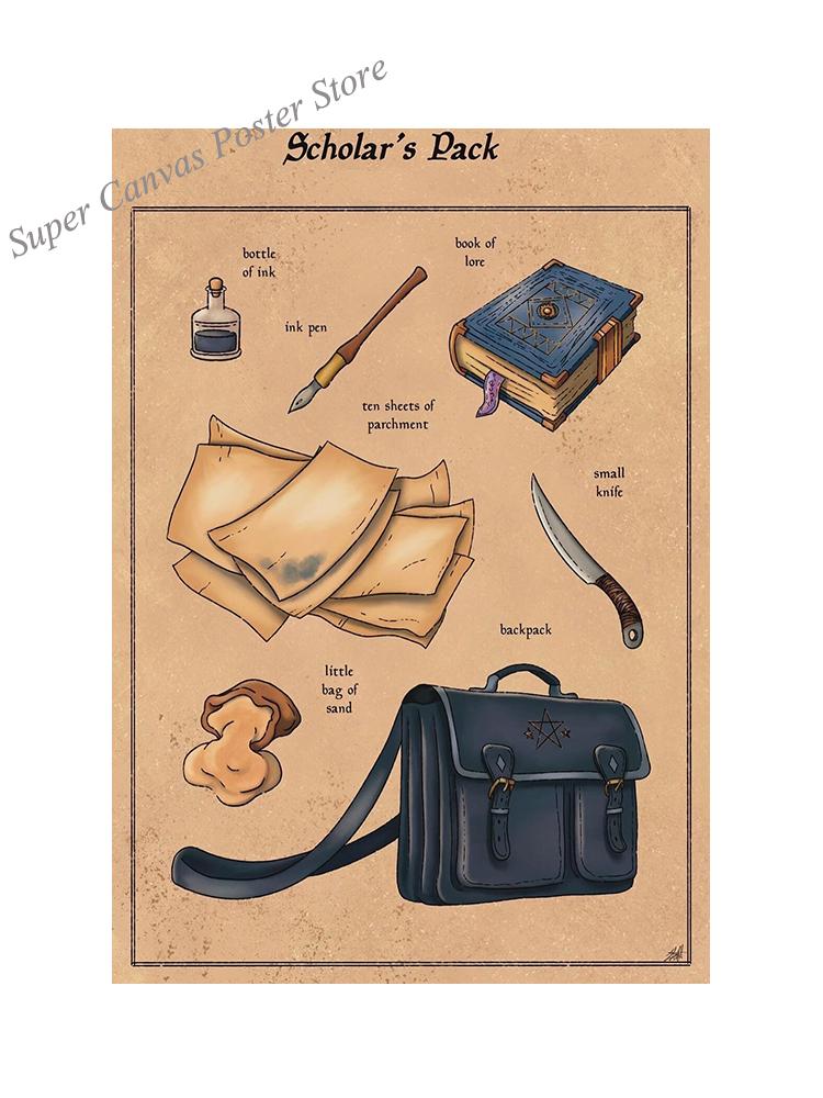 Забавный артист, дипломат, ученый, пакет, мыльная лампа, молоток, художественный принт, постер, холст, картина, винтажное украшение для стены, комнаты