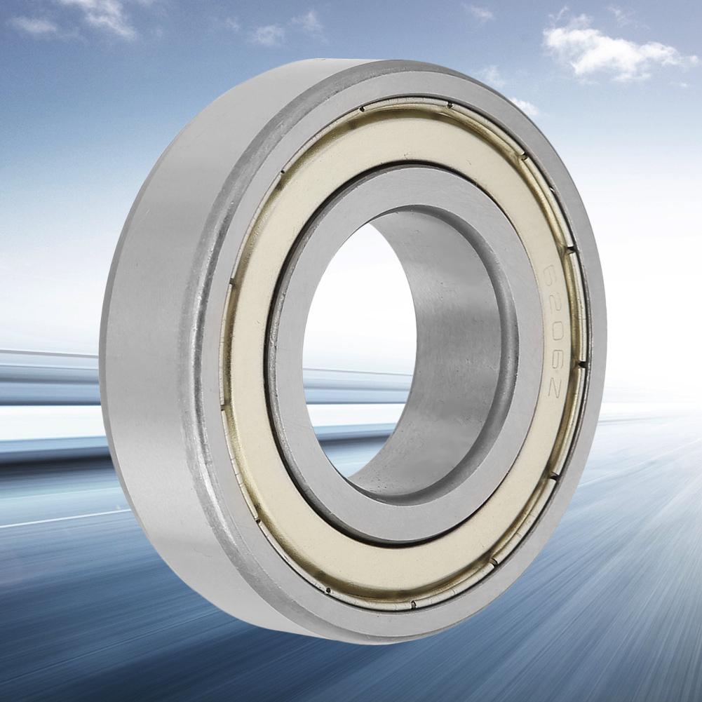 1pcs Metal Double Shielded Deep Groove Ball Bearings 30*62*16mm(6206 zz)