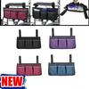 Portable Durable Multi-pocketed Armrest Pouch Storage Bag Pocket Organizer Wheelchair Side Bag