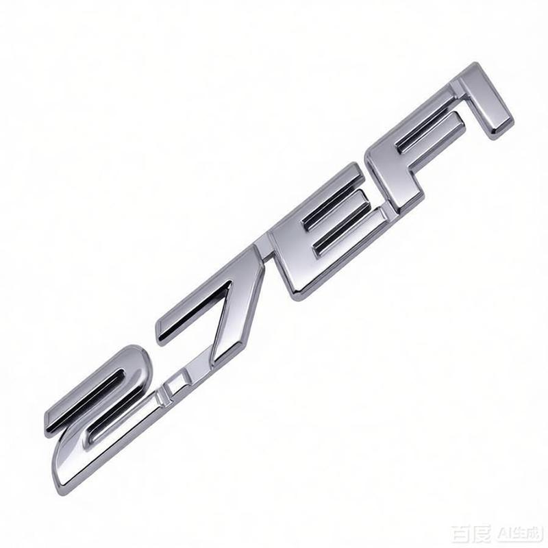 3D Metal 2.7 EFI Car Stickers Car Rear Trunk Emblem Badge Body Decal For Toyota Prado Land Cruiser Tacoma Car Exterior Stickers BT8