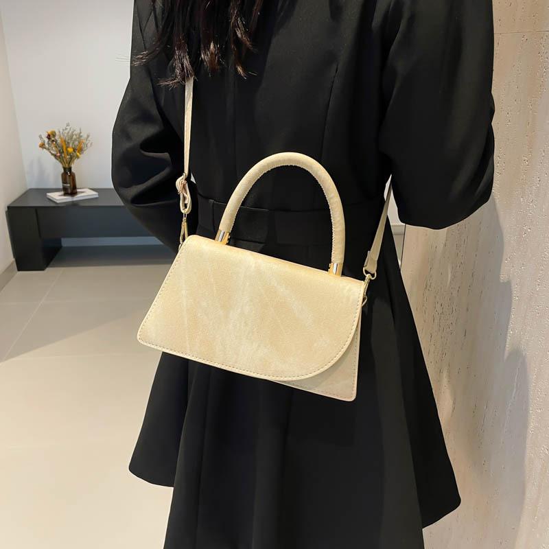 Contemporary Pu Mini Square Bag With Top Flap For Casual City Wear