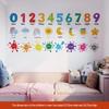 Children's Early Education Wall Stickers: English Numbers & Cartoon Designs for Kindergarten Classrooms