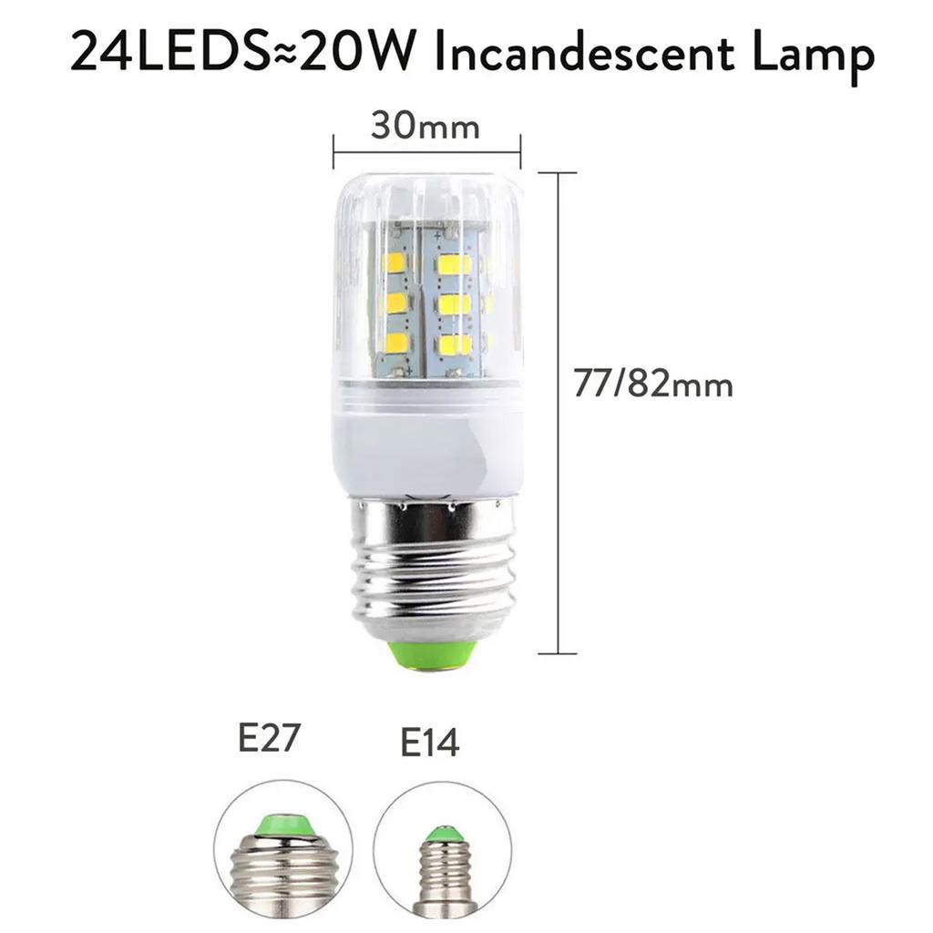 LED Corn Light E27 E14 7W 12W 20W 25W 64LEDs Lights 220v Screw Base Bulbs Home Decorative Cool/Warm White Lamp for Bedroom