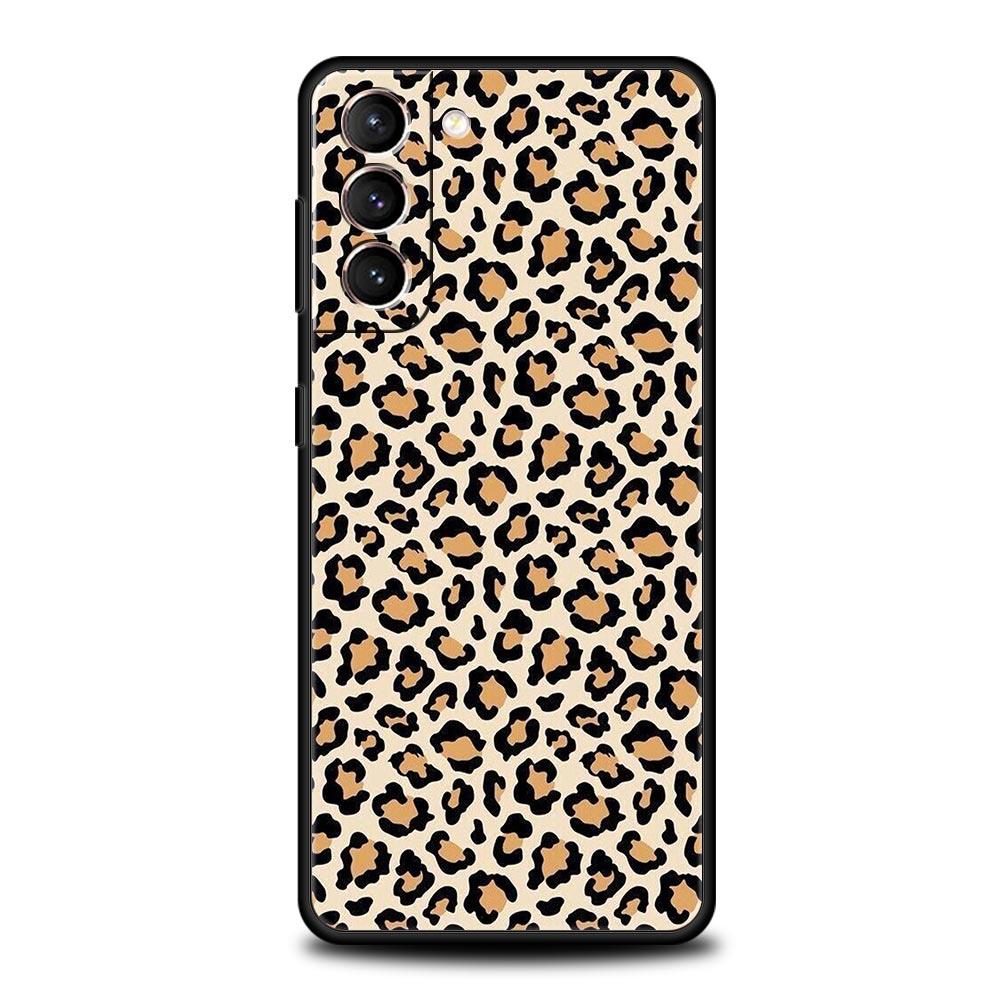 Чехол для телефона с принтом леопарда и гепарда для Samsung Galaxy S24 S23 S22 S20 Ultra S21 FE 5G S10 S9 Plus S10E S8 Мягкий силиконовый чехол