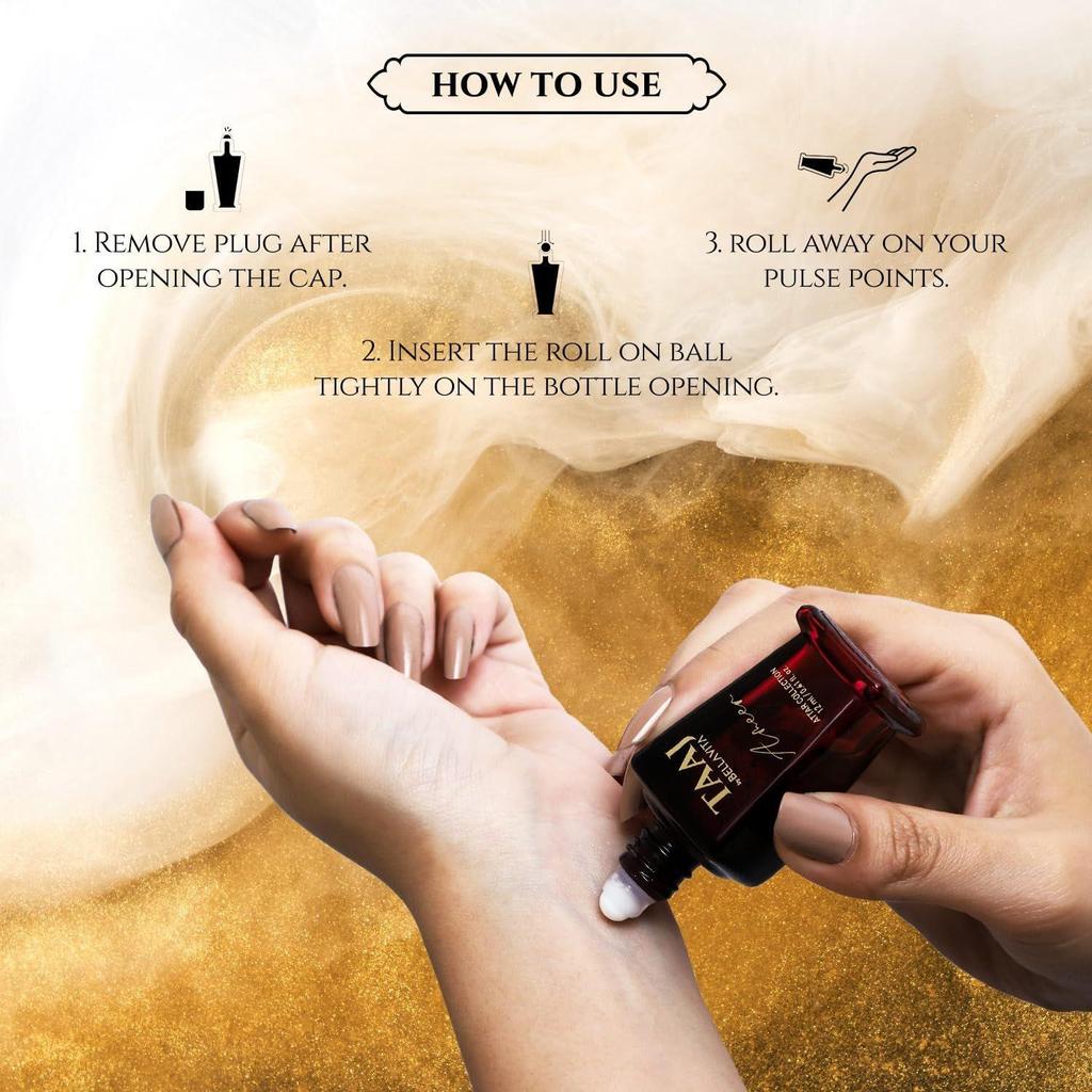 Bella Vita Luxury TAAJ Ameer Attar с лимоном, бобами тонка, ванилью и пачули для мужчин и женщин