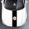 Наклейки на капот автомобиля Полосы в гоночном стиле Универсальные Автомобильные Модифицированные Аксессуары Декор Наклейки Автоаксессуары