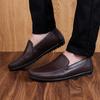 Модные Мягкие Роскошные Брендовые Балетки Кожаные Мужские Универсальные Лоферы Слипоны Удобная Обувь для Ходьбы Классическая Деловая Повседневная Обувь для Мужчин