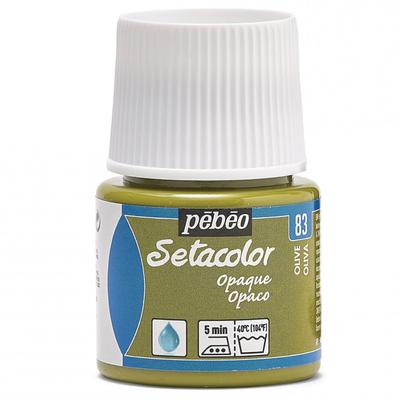 Краска для ткани Pebeo Можно красить на темных тканях Seta Color Opaque Color 45 мл Оливковый 83