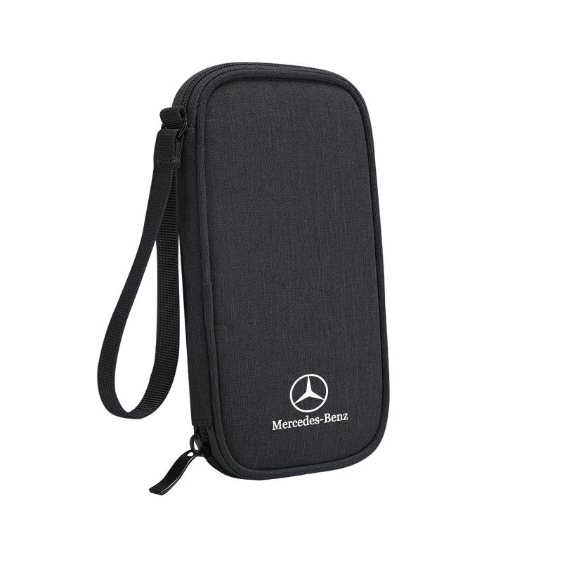 GLC GLB Car Key Bag Portable Earphone Organizer Data Cable Storage Bag For Mercedes Benz AMG W204 W205 W203 W211 W212 W213 W201