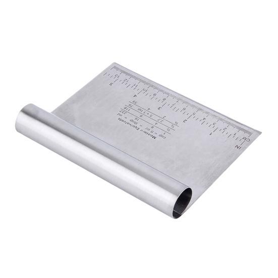 Roamtic Fashion Kitchen Scale Flour Pizza Scraper Pastry Cutter Cake Dough Stainless Steel Tool