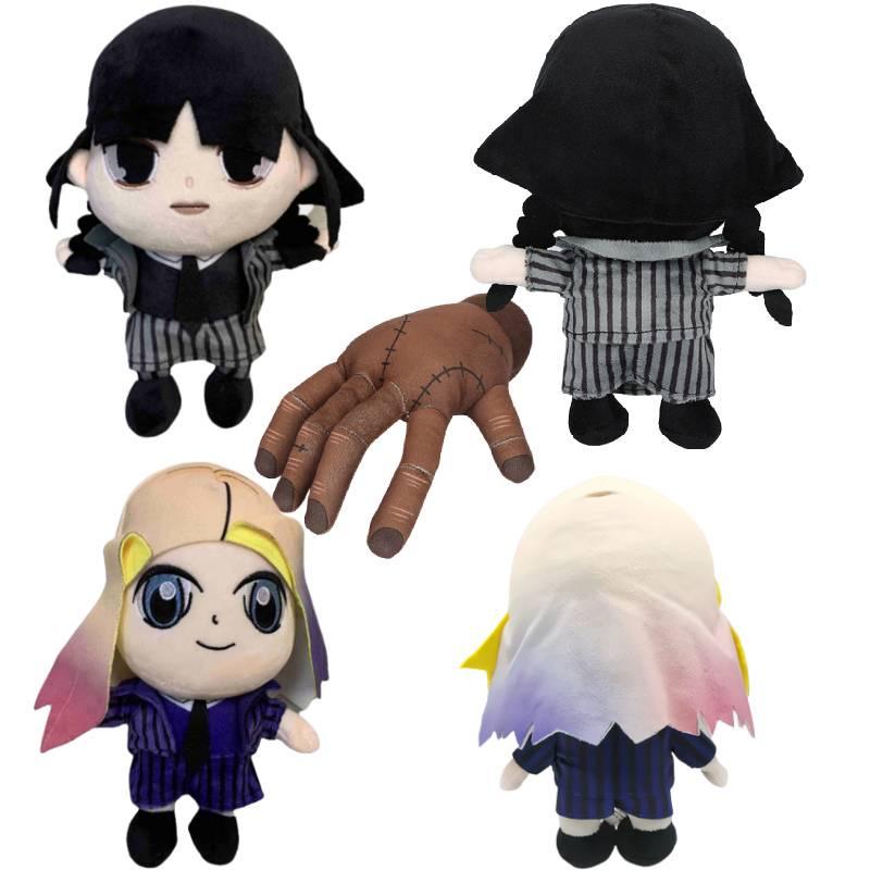 Wednesday Addams Stuffed Animals Hand Palm 23cm 89g