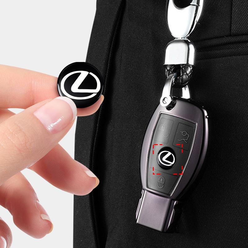 5/10/20Pcs Car 3D Aluminium Emblem Key Shell Remote Fob Stickers For Lexus IS IS250 IS250C IS300 IS300C IS350 IS350C F SPORT RX